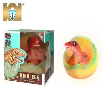 ECO PVC Animal Style Plastic Mix Design Packing Dinosaur Egg With Flash Light